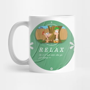 Phineas and Ferb chill out 03 Mug